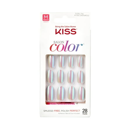 KISS Salon Color Nails - Eclipse (Best Way To Get False Nails Off)