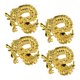 thumbnail image 1 of Greenadscape 4Ud Decorativos Para Servilletas Con Dragón En Metal Dorado Para Eventos, 1 of 6
