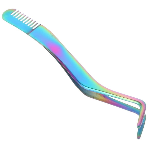 Eyelash Tweezers with Comb Applicator Tool Jewelry False Eyelashes for Makeup Artists