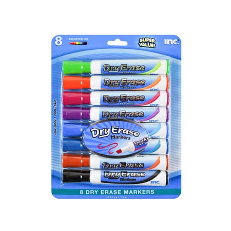 Dry Erase Markers, Fashion Colors, 8pk