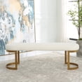 thumbnail image 4 of Uttermost Infinity Gold Bench, 4 of 7