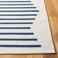 thumbnail image 3 of SAFAVIEH Montauk Amadine Striped Cotton Runner Rug, Ivory/Navy, 2'3" x 8', 3 of 8