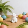 thumbnail image 4 of 1PC Mini Flocked Easter Bunny Decorations, Cute Mini Easter Bunny Figures, Miniature Rabbit for Landscape Ornaments, Party Favors Gifts Home Office Table Decor, 4 of 8