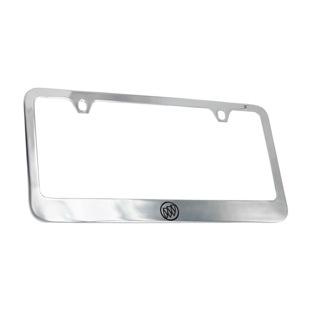 Buick Logo Chrome Plated Metal License Plate Frame Holder