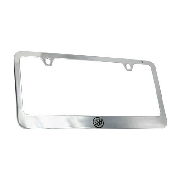 Buick Logo Chrome Plated Metal License Plate Frame Holder