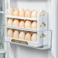 thumbnail image 5 of Home Edit Storage LAWOR Creative Flip Box 3-Layer Household Refrigerator Storage Box Household Kitchen Storage Tray White O3986, 5 of 7