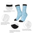 thumbnail image 3 of Rocae Snowflake Snowing for Girls Boys Crew Socks,Children's Socks, Kids Socks, Toddler Socks: Daily Wear with Kids School Uniform, 3 of 5