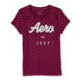 thumbnail image 2 of Camiseta adornada Aeropostale Camiseta con lunares para mujer Color morado Pequeña, 2 of 2