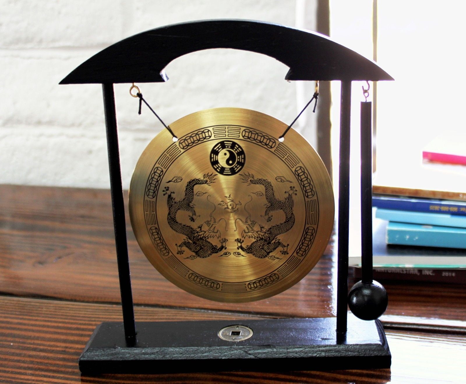 ERROR Zen Table Gong Dragon Feng Shui Meditation Desk Bell Home Decor Gift EHD