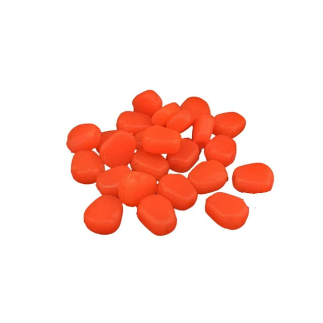 Advancent 100 Uds. Señuelos de simulación cebos artículos de pesca herramienta callos traje de pesca con caja transparente suministros Pescar Naranja