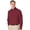 Burgundy, variant on BlueGeneration Mens Long Sleeve Easy Care Poplin With Matching Buttons - Light Blue Medium Solid