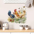 thumbnail image 2 of Adhesivos de pared con forma de gallo de granja, pollos coloridos, 40 x 50 cm, 2 of 4