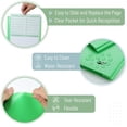 thumbnail image 5 of - Plastic Folders with Pockets and Prongs, 24 Pack, Letter Size, Green, Flexible Plastic Folders with Prongs, Clear Front Pocket and Card Slot, 5 of 6