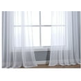 thumbnail image 3 of Xukmct 2 Pack Rod Pocket Sheer Curtains Solid Color Window Drapes Light Filtering Curtain for Living Room, Bedroom, Bathroom, 84" x 96", 3 of 7