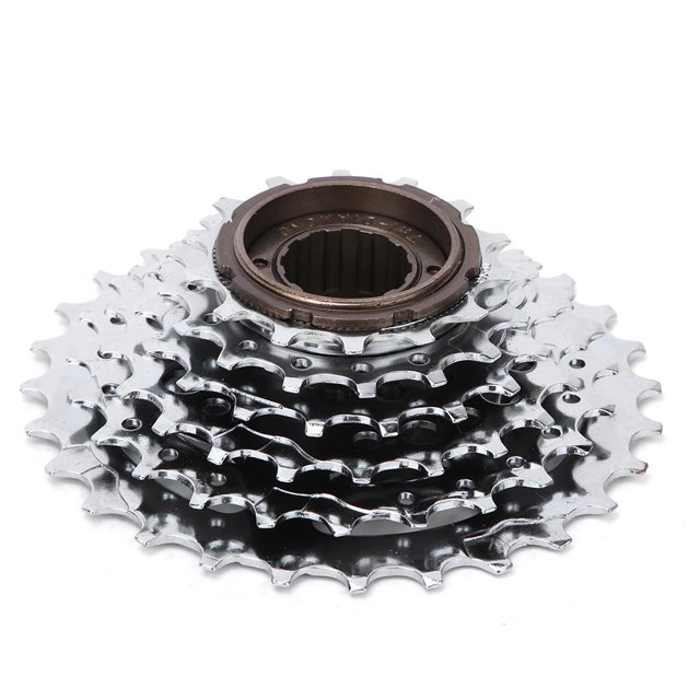 AMONIDA Nickel Plated Bicycle Rear Flywheel, Mountain Bicycle Flywheel, Bike Rear Free Wheel Road Bike For Mountain Bike