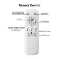 thumbnail image 4 of 52"Indoor Ceiling Fan With 3 Color Dimmable 5 ABS Blades Remote Control Reversible DC Motor Bedroom Ceiling Fan, 4 of 7