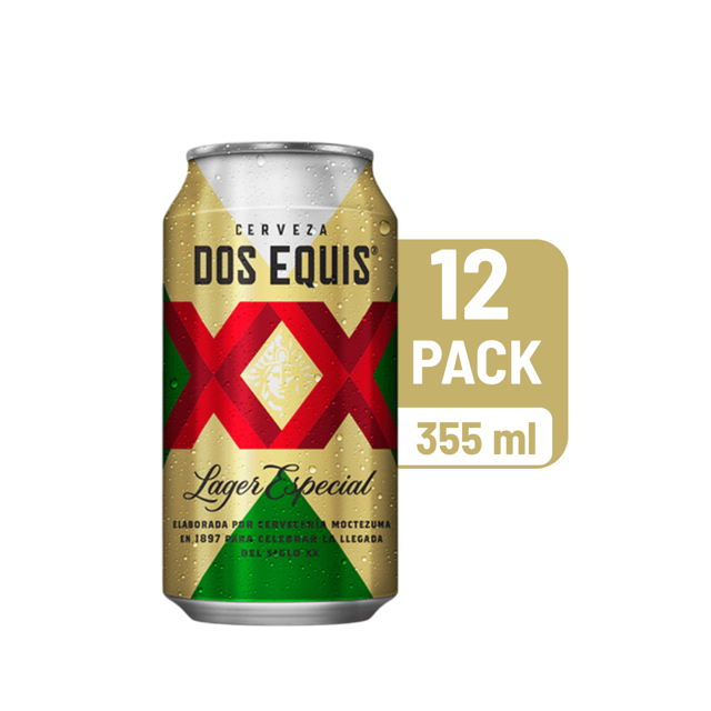Pack De 12 Cerveza Xx Lager Lata 355Ml