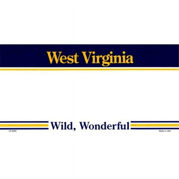 LP-2263 West Virginia State Background Blanks Flat- Automotive License Plates Blanks for Customizing