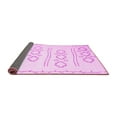 thumbnail image 2 of Ahgly Company Indoor Rectangle Solid Pink Modern Area Rugs, 7' x 9', 2 of 4