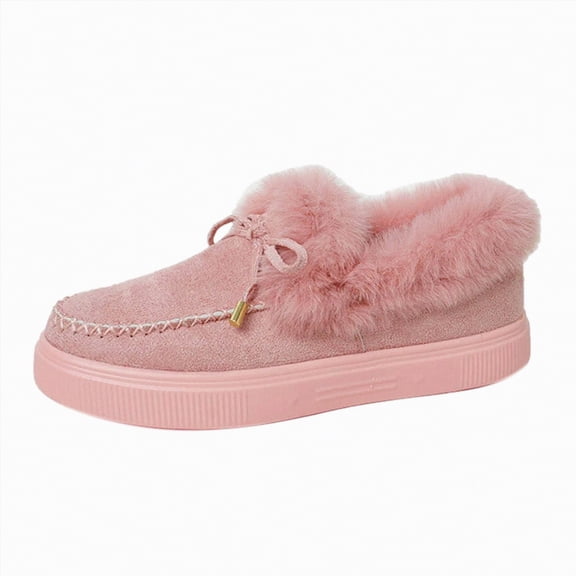 Rotm Women's Wide Loafers Shoes Cute Dressy Shoes Ladies Comfort Slip Ons Work Shoes Women Business Casual Shoes Pink,Size 6.5