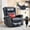 Blue, variant on LLappuil Recliner Chair, 360° Swivel Massage Recliner Chair with Heat, Genuine Leather Nursery Glider Rocker Manual Recliner Chair with Side Pockets for Living Room, Bedroom Light Brown