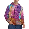 thumbnail image 2 of Cauagu Rainbow Melting Ice Cream for Men's Pullover Hooded Sweatshirt Athletic Casual Hoodie Aautumn Hoodie Sweatshirt for Men Pullover Casual Hooded Sweatshirt-XX-Large, 2 of 7