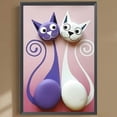 thumbnail image 3 of Pintura de diamante 5D DIY taladro redondo completo gato decoración del hogar arte artesanal 30x45cm, 3 of 9