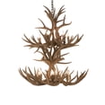 thumbnail image 3 of Meyda Tiffany 200461 Antlers 12 Light 36" Wide Antler Candle Style Chandelier - Copper, 3 of 6