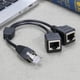 thumbnail image 2 of Red DSL RJ45 macho a 2 hembra Splitter adaptador conector cable negro WDOplteas Para estrenar, 2 of 3