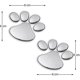 thumbnail image 2 of 4/12pcs 3d Chrome Dog Paw Footprint Car Sticker, Auto Emblem Decal Decoration, 2 of 5