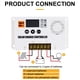 thumbnail image 2 of Cateissary Pantalla LCD ajustable de 12V PWM, puerto dual y temporizador automático, 100A, 80A, 20A, 10A, LCD automático con puerto de carga USB Baterías de general Blanco 20A, 2 of 6