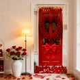 thumbnail image 2 of Lilixerw 35x71 Inch Valentine's Day Theme Door Cover,Fashion Fabric Door Curtain with Heart Patterns,Festive Holiday Door & Wall Decoration,Easy to Install,Multicolor, 2 of 6