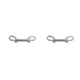 thumbnail image 3 of Eigraketly Perno Gancho de seguridad Ganchos de doble extremo de acero inoxidable Clips de metal resistentes a la corrosión Cadena de tachuelas Plata 2 2Conjunto, 3 of 6