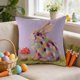 thumbnail image 4 of CaiYueKe Easter Rabbit Floral Pillow Cover - Sofa Cushion Case Home Decor Throw Pillow for Living Room Couch Bedroom Outdoor Indoor Decorative Accent Spring Holiday Farmhouse Decor, 4 of 8