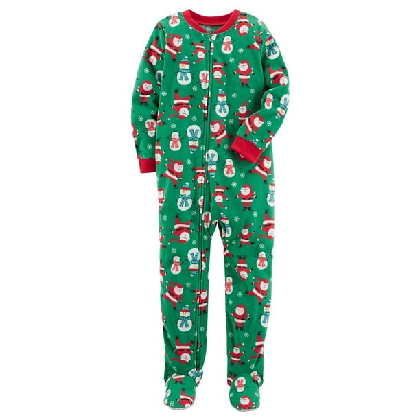 carter's white christmas pajamas