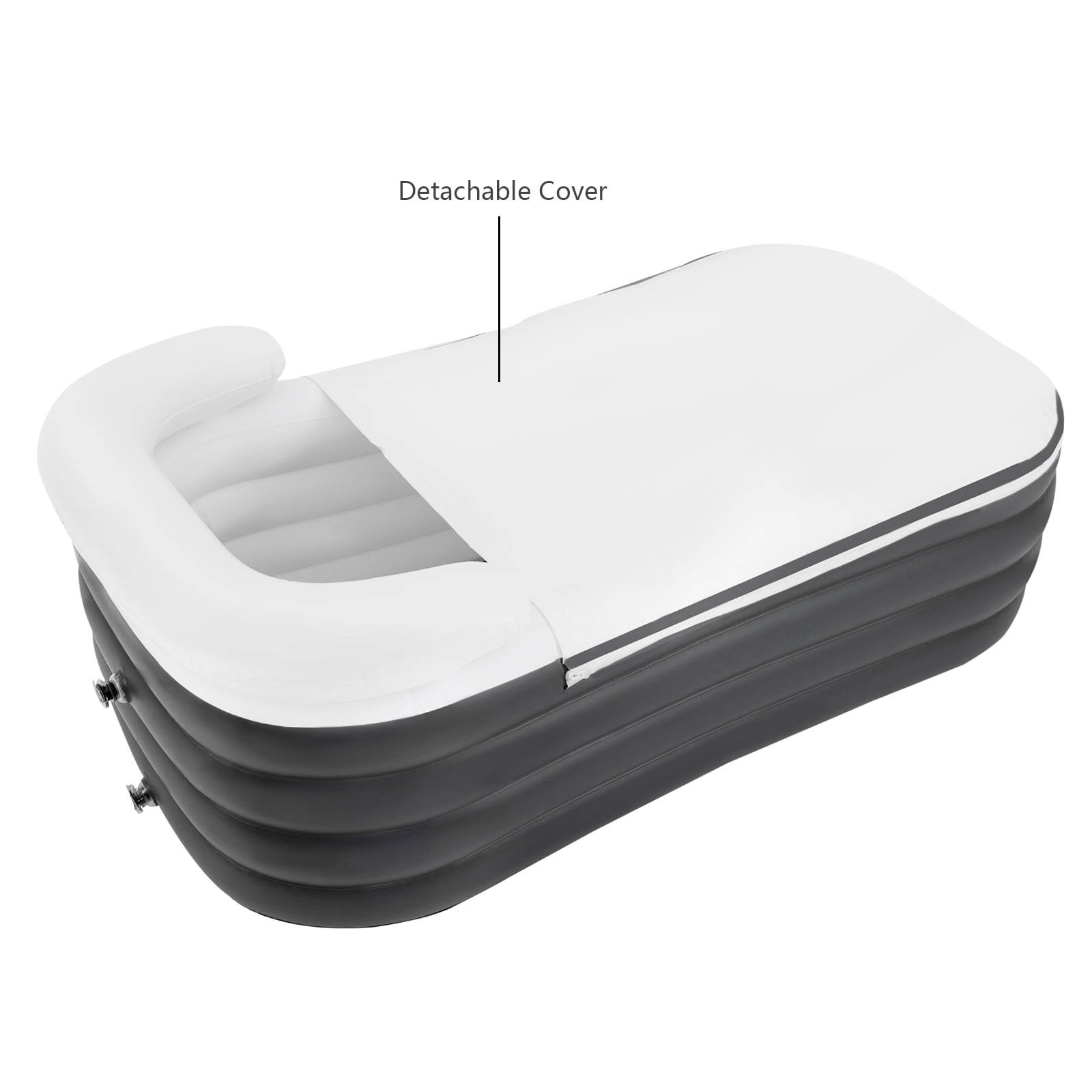 Miumaeov Inflatable Bathtub Foldable Portable Inflatable Bathtub for Shower Unisex Adults SPA Bathtub Shower Stall Hot Bath and Ice Bath 50.84 * 32.28 * 22.44 inches