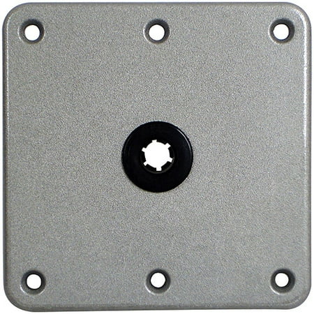 Lock'N-Pin Base Plate, Aluminum Clear Coat, 7