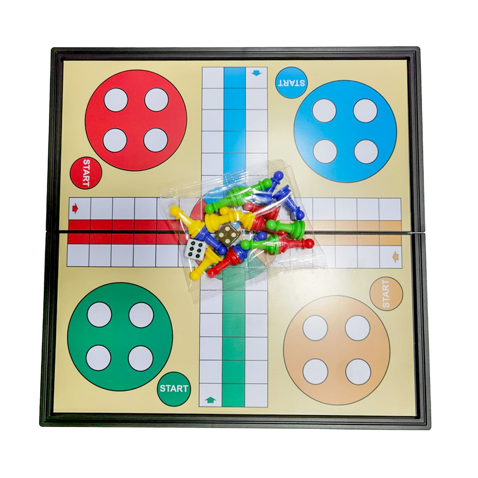 Games Hub Giant Traditional Ludo Board Game Set Garden Family Game Age 5+ 
