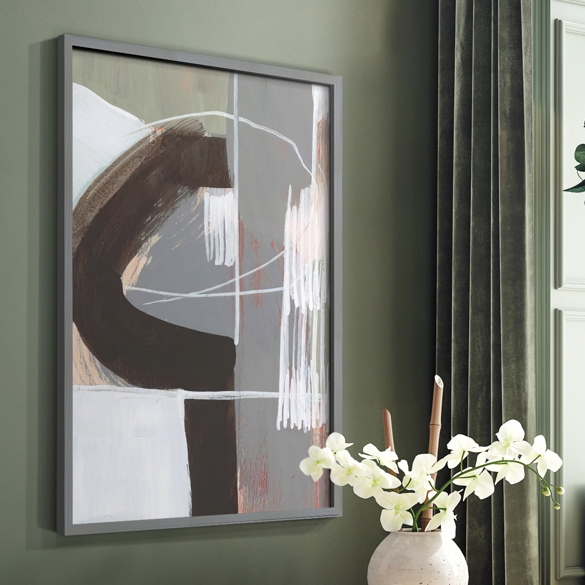 Arching Neutrals IV in Paper Solid Wood 8 x 10 Framed Print