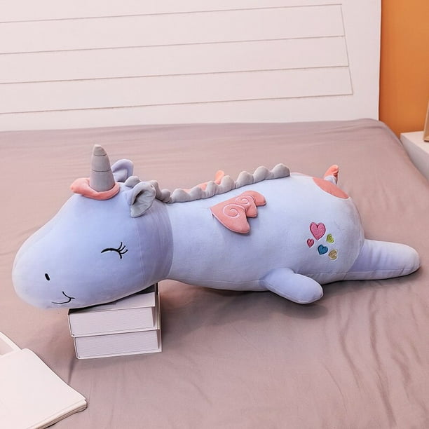 Muñeco de unicornio LED de 60cm, juguete de peluche súper suave, almohada larga para bebé, muñeca grande para niña, regalo para niños de alta calidad zhangyuxiang LED