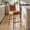 Brown, variant on Guyou 26" Modern Bar Stools Set of 2, Chenille Upholstered Counter Height Barstools, Armless Wooden Bar Chairs for Kitchen Island, Home Bar, Green