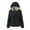 Black, variant on IROINNID Fleece Jacket for Women Winter Warm Fleece Thicken Coat Versatile Hooded Plush Thermal Zipper Jacket,Burgundy