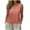 Pink, variant on Hfnxid Women Tank Top Summer V Neck Shirt Casual Tunic Sleeveless Shirt Business Dressy Blouse Vacation Going Out Tops Army Green M