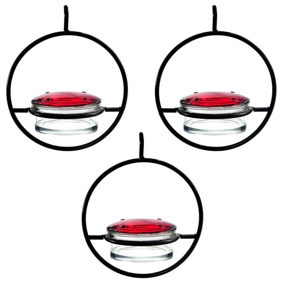 Red Hummingbird Feeders Outdoor Design with Ants Bees Proof Bird Attractor Waterer