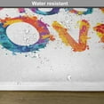 thumbnail image 6 of Ambesonne Live Laugh Love Place Mats Set of 4, Joyful Words, Standard Size, Multicolor, 6 of 6