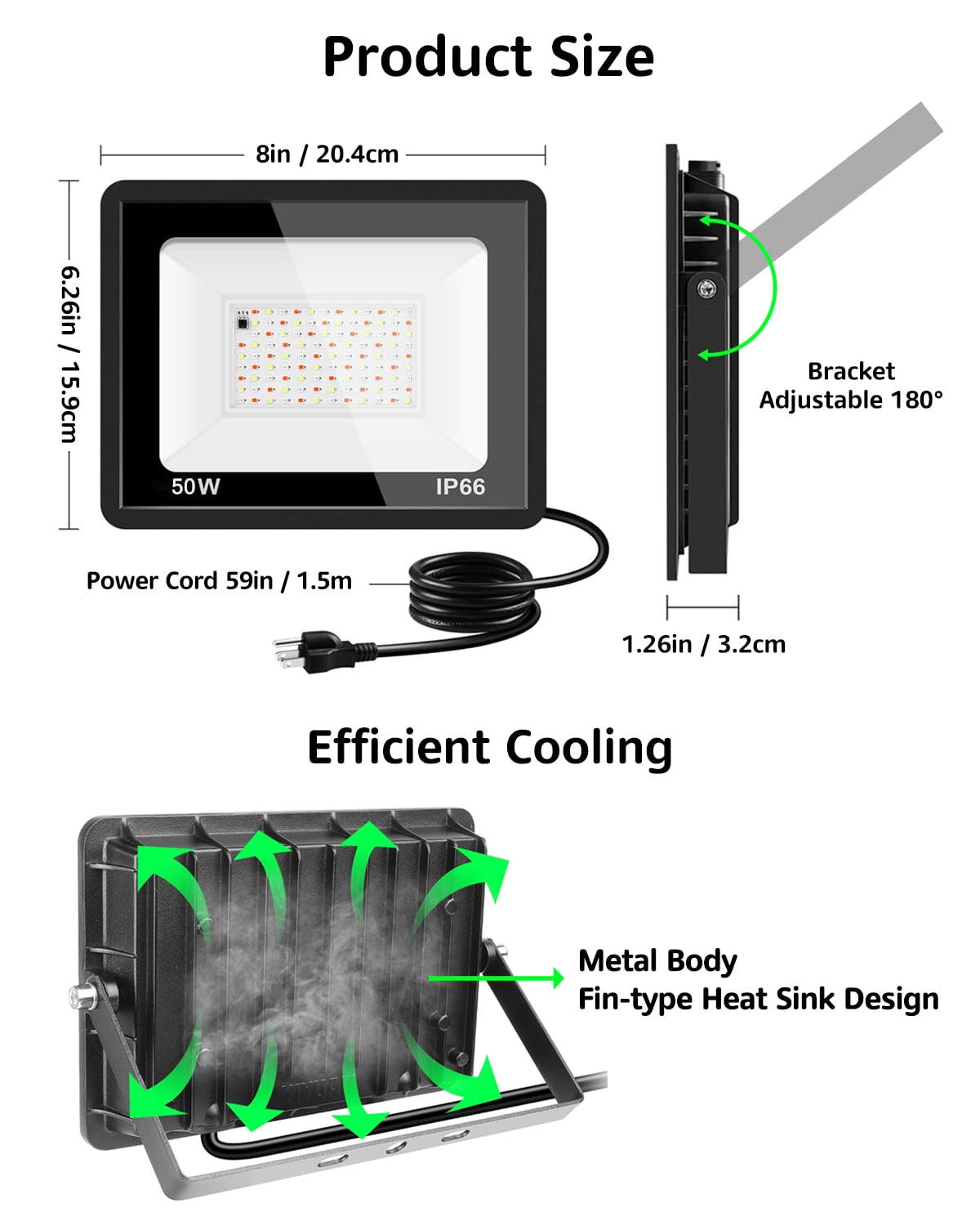 4 Pack 50W RGB Flood Lights 500W Equi Color Change with Remote Waterproof Multicolor LED Lamp Indoor or Outdoor Decorative Landscape Lighting for Statue, House Exterior, Event Stage, Festive Ambiance