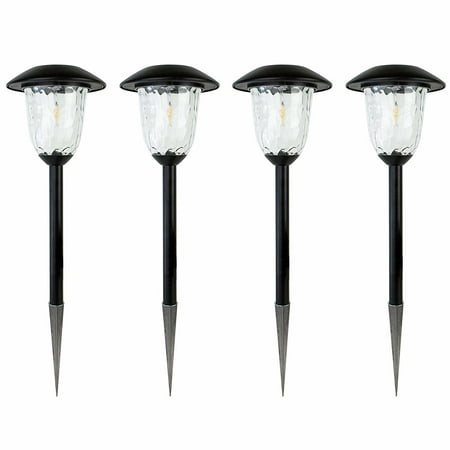 Best Solar Light Outdoor Solar LED Filament-Style Path Lights, Weatherproof Metal Light, 10X Brightness, 3000K, (Best Outdoor Solar Led Lights)