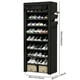 thumbnail image 2 of Gabinete para zapatos de 10 capas zapatero de metal con cubiertas para dormitorio de estudiantes en casa, 2 of 9