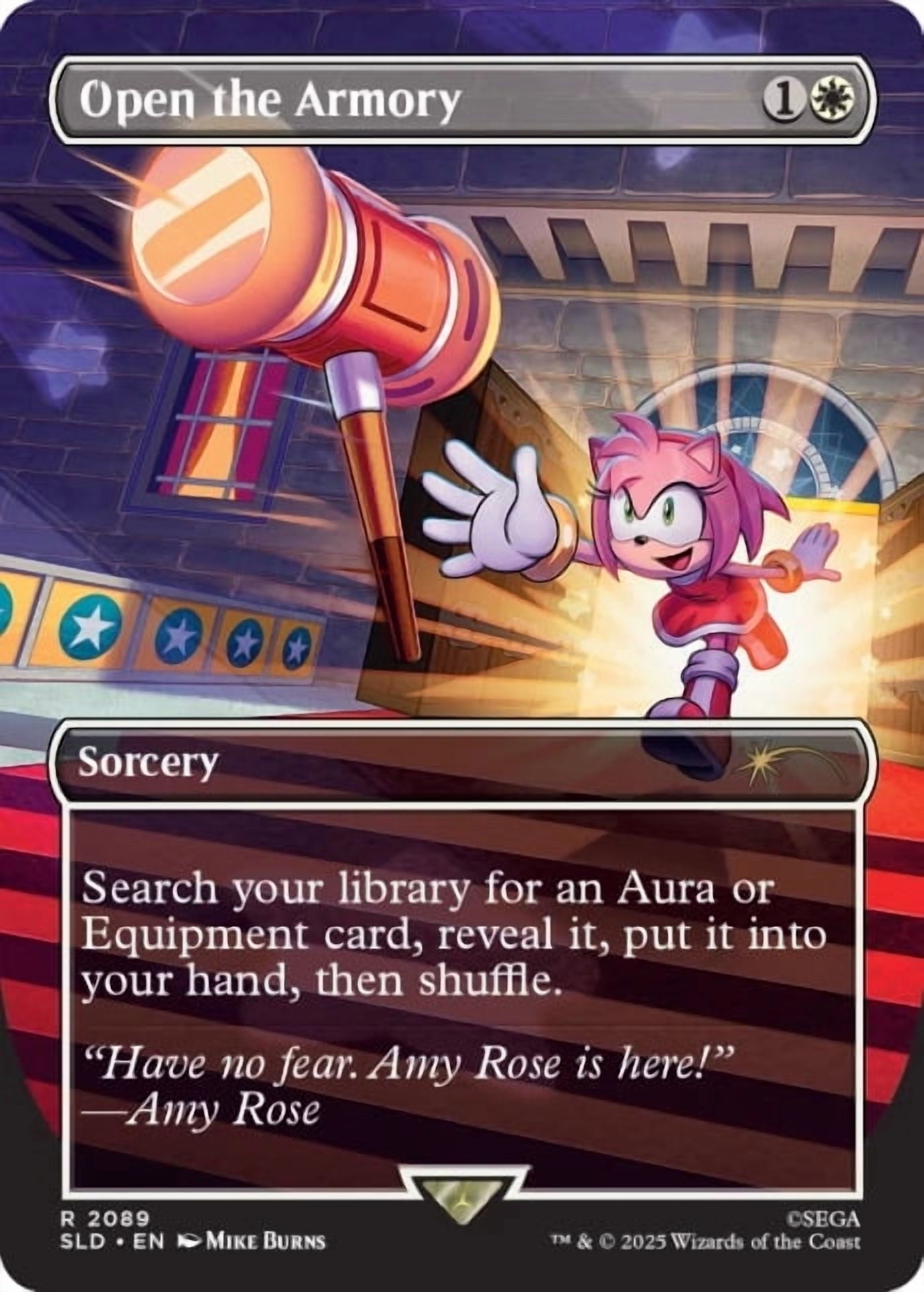 Magic The Gathering Secret Lair - Sonic: Chasing Adventure Rainbow Foil Edition
