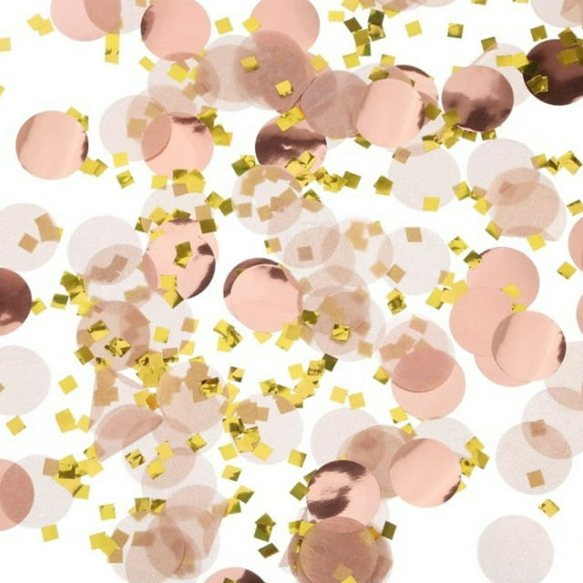 tredstone Mixing color wedding with scattered round paper scraps